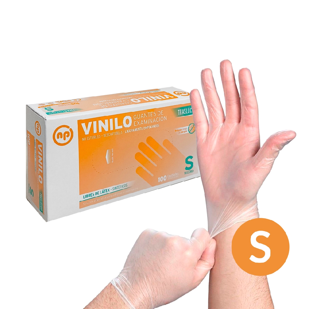 G00701 GUANTES VINILO X100 SMALL